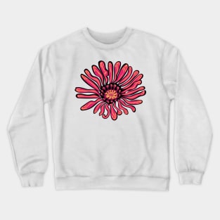 Pink Aster Flower Indigenous WAWEZHI CANADA Crewneck Sweatshirt